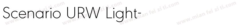 Scenario URW Light字体转换